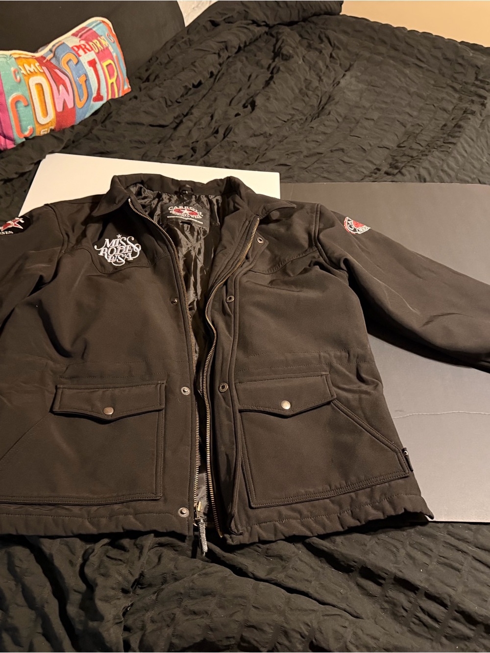 Women's Black Jacket 100% authentic contestant Miss rodeo USA pageant
